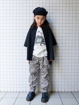 「アイテム（シャツ/ブラウス）」を使った、REOさん（キッズ・120cm）の秋コーディネート