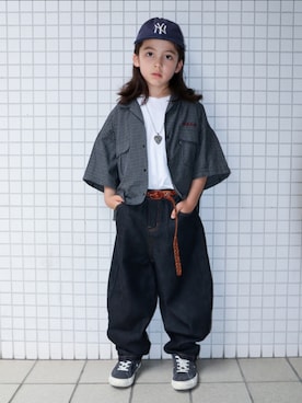 「こども ビームス（コドモビームス）のアイテム」を使った、REOさん（キッズ・125cm）の春コーディネート