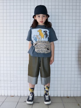 「CONVERSE（コンバース）のアイテム」を使った、REOさん（キッズ・125cm）の春コーディネート