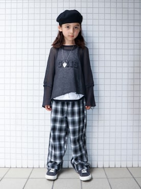「CONVERSE（コンバース）のアイテム」を使った、REOさん（キッズ・125cm）の春コーディネート