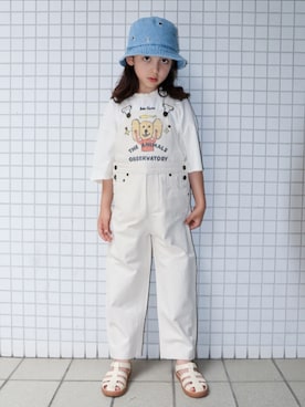 「BOBO CHOSES（ボボショーズ）のアイテム」を使った、REOさん（キッズ・125cm）の春コーディネート