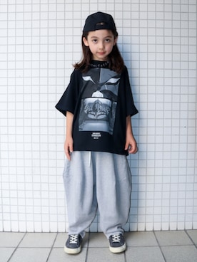 「GRISのアイテム」を使った、REOさん（キッズ・125cm）の夏コーディネート