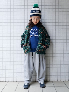 「アイテム（ジャケット/アウター）」を使った、REOさん（キッズ・120cm）の秋コーディネート