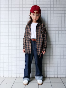 「ZARA（ザラ）のアイテム」を使った、REOさん（キッズ・120cm）の秋コーディネート