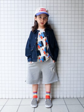 「アイテム（アナログ腕時計）」を使った、REOさん（キッズ・120cm）の秋コーディネート