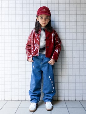 「アイテム（パンツ）」を使った、REOさん（キッズ・120cm）の秋コーディネート