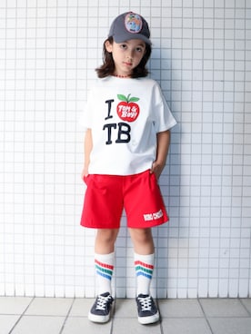 「CONVERSE（コンバース）のアイテム」を使った、REOさん（キッズ・125cm）の夏コーディネート