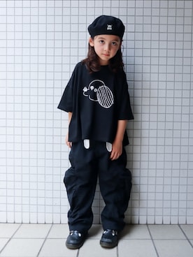 「アイテム（Tシャツ/カットソー）」を使った、REOさん（キッズ・120cm）の秋コーディネート