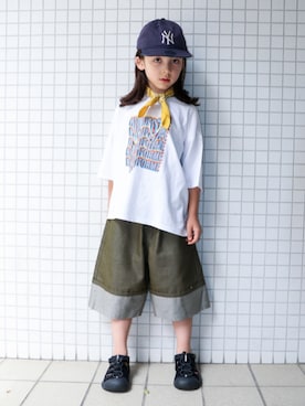 「KEEN（キーン）のアイテム」を使った、REOさん（キッズ・125cm）の夏コーディネート