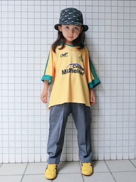 「Onitsuka Tiger（オニツカタイガー）のアイテム」を使った、REOさん（キッズ・110cm）の夏コーディネート