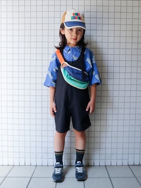「アイテム（トップス）」を使った、REOさん（キッズ・120cm）の夏コーディネート