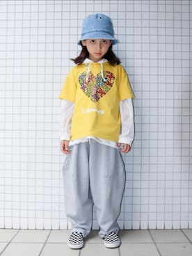 めう⭐️KIDSパーカーコーデ３点 めう⭐️KIDSパーカーコーデ3点 パーカーを使った「キッズコーデ」の人気