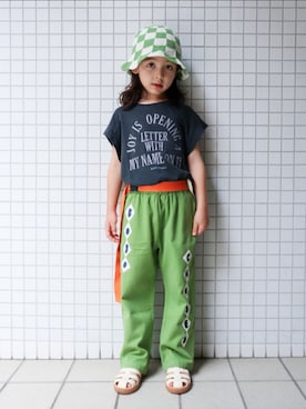 「アイテム（パンツ）」を使った、REOさん（キッズ・120cm）の夏コーディネート