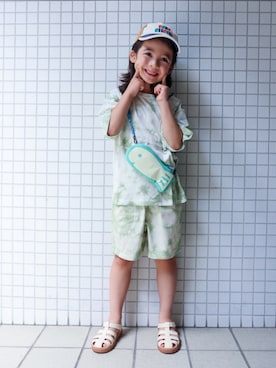「アイテム（バッグ）」を使った、REOさん（キッズ・120cm）の夏コーディネート