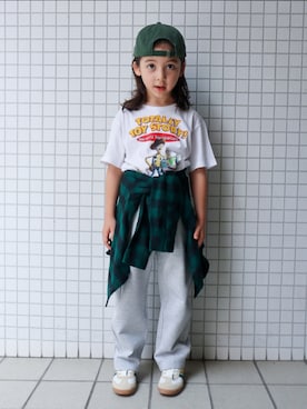 「アイテム（パンツ）」を使った、REOさん（キッズ・120cm）の夏コーディネート