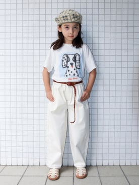 「BOBO CHOSES（ボボショーズ）のアイテム」を使った、REOさん（キッズ・125cm）の夏コーディネート