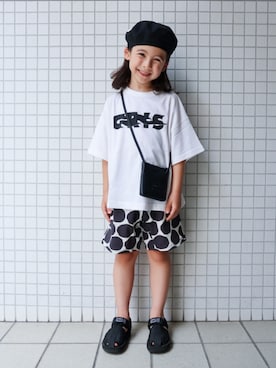 「アイテム（サンダル）」を使った、REOさん（キッズ・120cm）の夏コーディネート