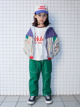 「こども ビームス（コドモビームス）のアイテム」を使った、REOさん（キッズ・125cm）の春コーディネート