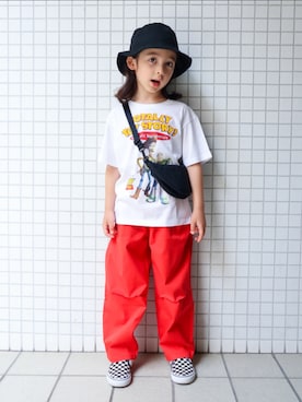 「アイテム（バッグ）」を使った、REOさん（キッズ・120cm）の夏コーディネート