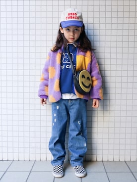 「こども ビームス（コドモビームス）のアイテム」を使った、REOさん（キッズ・120cm）の冬コーディネート