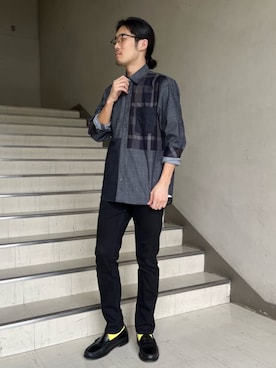 「BLACK LABEL CRESTBRIDGE」｜ブラックレーベル・クレストブリッジ公式さん（メンズ・173cm）の秋コーディネート