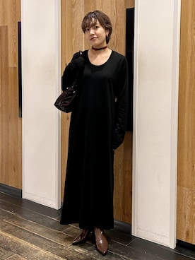 「クリスマスコーデ」｜「アイテム（ワンピース/ドレス）」を使った、kaedekanoさん（レディース・155cm）の秋コーディネート