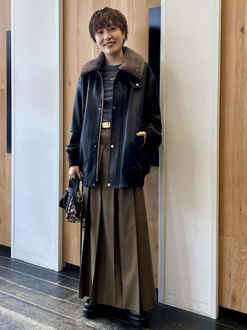 セール】【EMOELLE】フロントプリーツスカート（スカート）｜ADAM ET