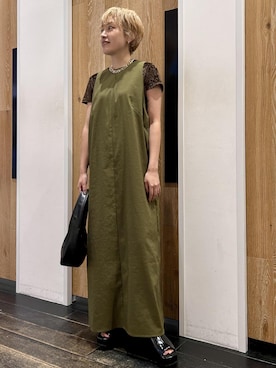 「ADAM ET ROPE'（アダムエロペ）のアイテム」を使った、kaedekanoさん（レディース・155cm）の夏コーディネート