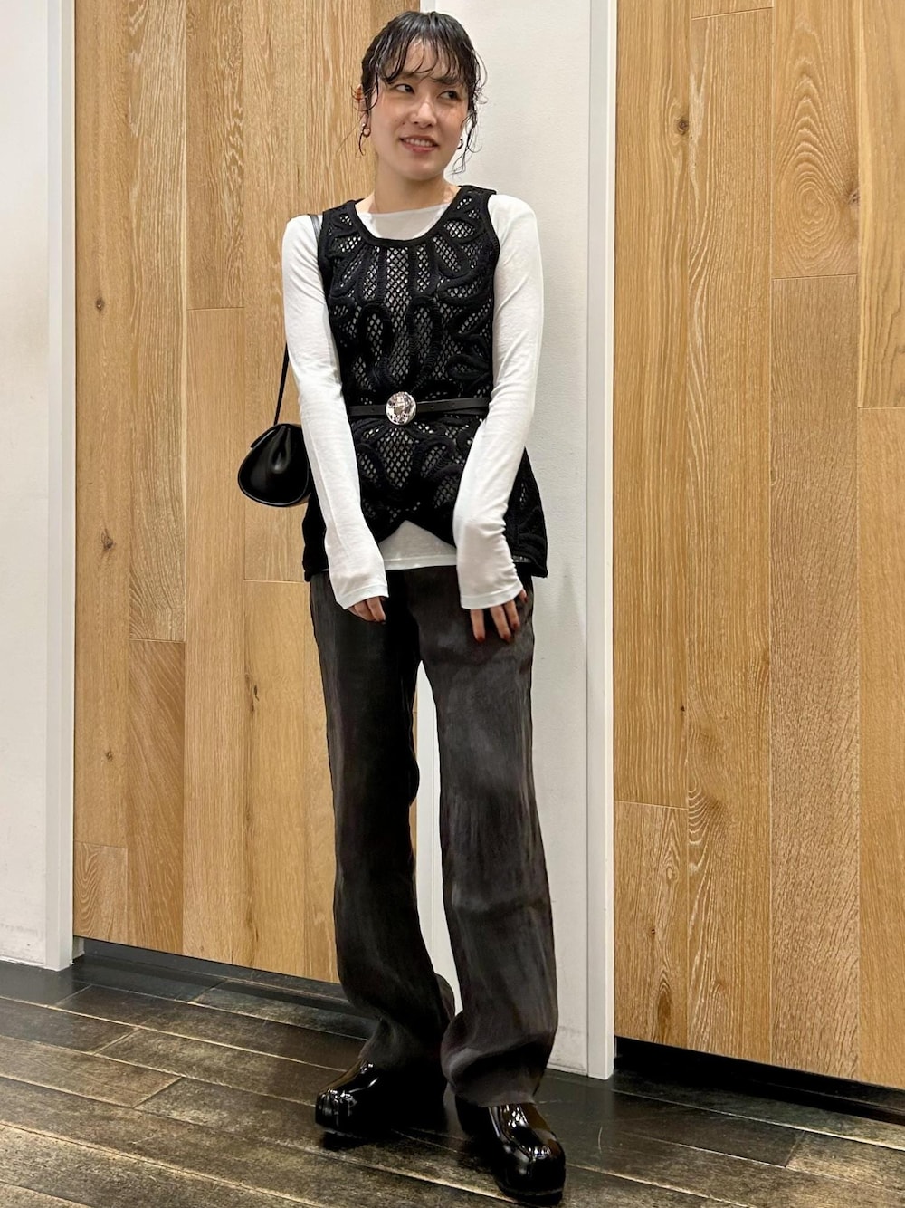 ADAM ET ROPE. ブラックレザーベルト ゴールドバックル新品　現行品 ADAM ET ROPE'｜アダムエロペのベルト通販 - ZOZOTOWN