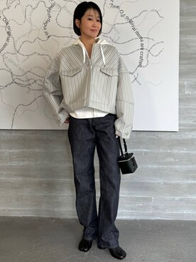 「Chaos（カオス）のアイテム（パーカー）」を使った、hirocoさん（レディース・162cm）の夏コーディネート