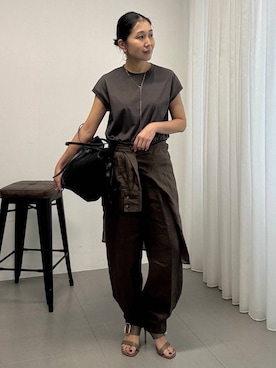「Chaos（カオス）のアイテム」を使った、hirocoさん（レディース・162cm）の春コーディネート