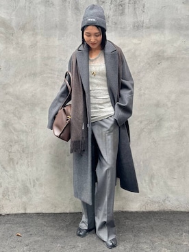 「アイテム（帽子）」を使った、hirocoさん（レディース・162cm・40代）の秋コーディネート