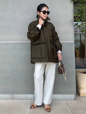 「アイテム（スウェットパンツ）」を使った、hirocoさん（レディース・162cm・40代）の夏コーディネート