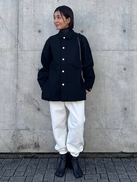 「Chaos（カオス）のアイテム（スウェットパンツ）」を使った、hirocoさん（レディース・162cm）の冬コーディネート