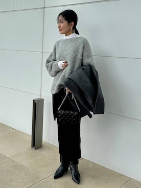 「アイテム（ピーコート）」を使った、hirocoさん（レディース・162cm・40代）の秋コーディネート