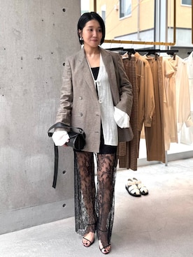 「アイテム（トップス）」を使った、hirocoさん（レディース・162cm・40代）の夏コーディネート