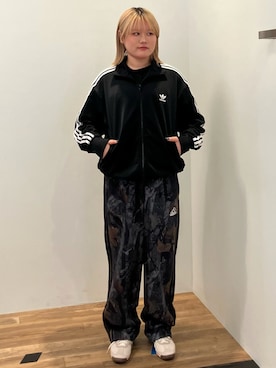 「アイテム（ジャージ）」を使った、ORさん（レディース・157cm）の秋コーディネート