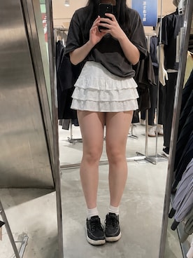 「H&M（エイチ・アンド・エム）のアイテム」を使った、Rieさん（レディース・165cm）の秋コーディネート