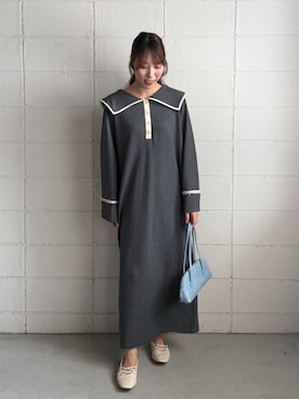 「スウェットワンピース」｜kae050さん（レディース・168cm）の秋コーディネート