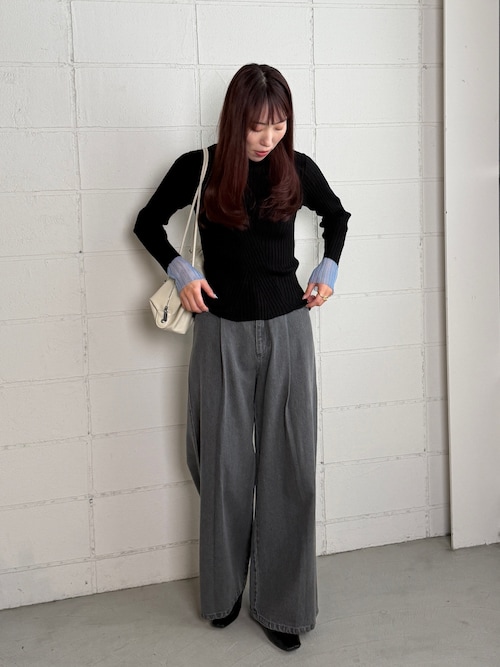 bulaunbulaun様オーダー専用　出来上がりました。 セール】【S・M・Lサイズ展開】タック入りデニムパンツ（デニムパンツ