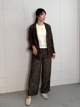 「アイテム（タンクトップ）」を使った、kae050さん（レディース・168cm）の秋コーディネート