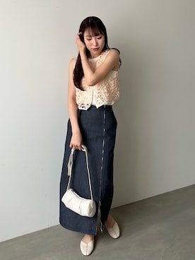 「Bab（バブ）のアイテム」を使った、kae050さん（レディース・168cm）の春コーディネート