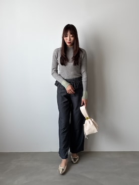 「トレンド秋素材コーデ」｜kae050さん（レディース・168cm）の秋コーディネート