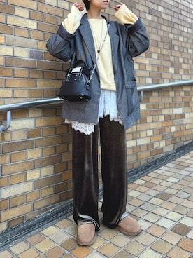 「アイテム（Tシャツ/カットソー）」を使った、uky12さん（レディース・154cm）の秋コーディネート