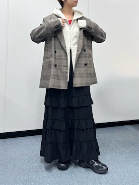 「アイテム（パーカー）」を使った、uky12さん（レディース・154cm）の秋コーディネート