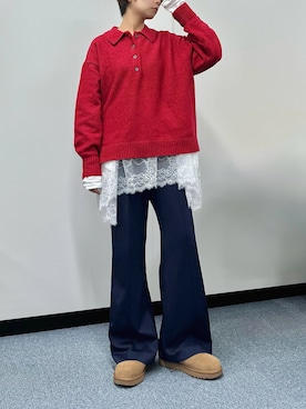 「アイテム（Tシャツ/カットソー）」を使った、uky12さん（レディース・154cm）の秋コーディネート