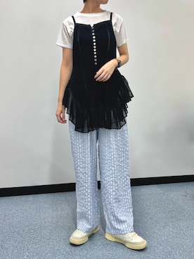 「アイテム（スニーカー）」を使った、uky12さん（レディース・154cm）の夏コーディネート