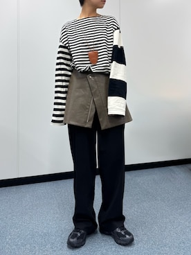 「ADAM ET ROPE'（アダムエロペ）のアイテム（スカート）」を使った、uky12さん（レディース・154cm）の秋コーディネート