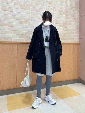メルトンビッグPコートを使った人気ファッションコーディネート - WEAR