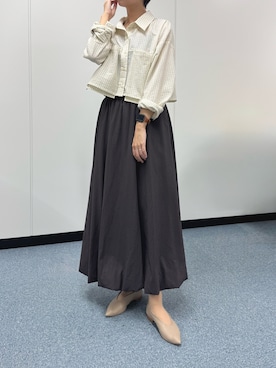 「クロップド丈」｜uky12さん（レディース・154cm）の秋コーディネート